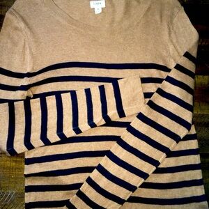 Striped teddy sweater
